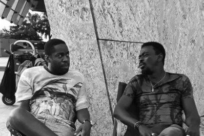 Lázaro Ramos e Seu jorge nos bastidores de 'Medida Provisória' - Reprodução/Instagram