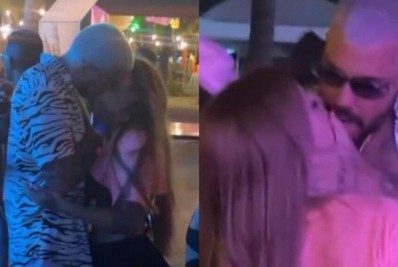 Vídeo! Viih Tube e Lipe Ribeiro dão beijão no pós-Farofa da GKay