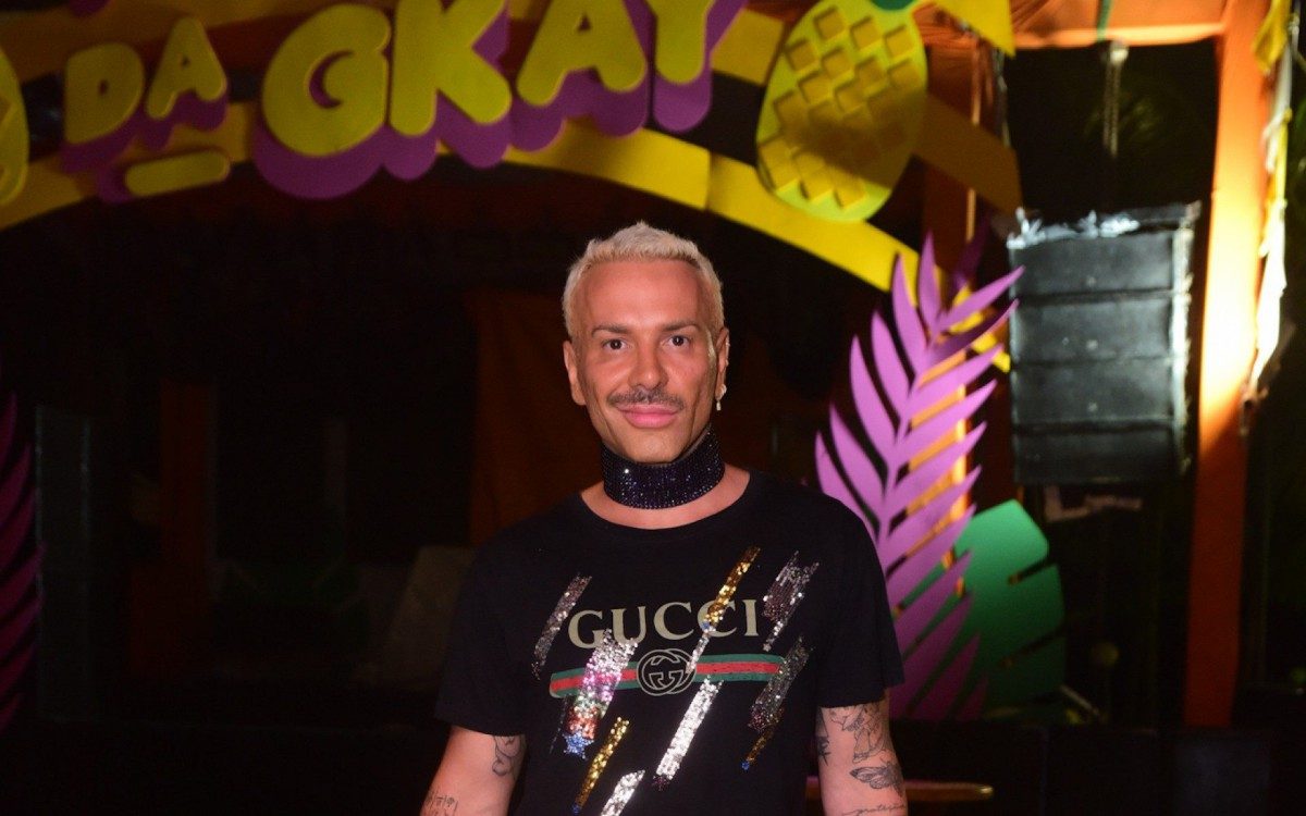 Matheus Mazzafera, na segunda noite da Farofa da Gkay .