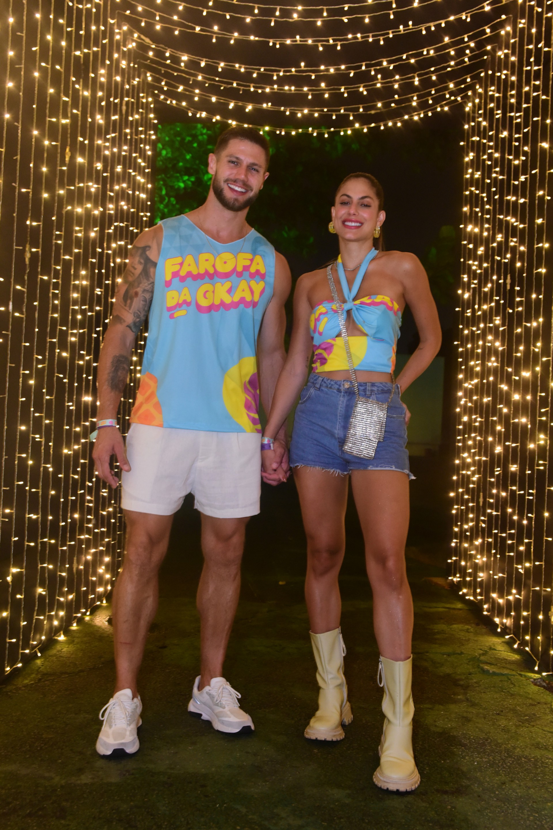  Mari Gonzalez e Jonas Sulzbach, na segunda noite da Farofa da Gkay.   - Ag.news