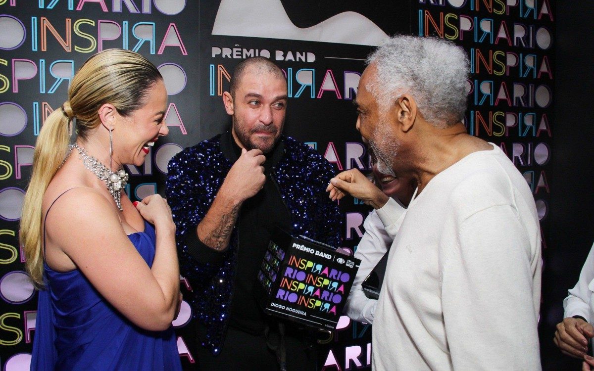 Paolla Oliveira, Diogo Nogueira e Gilberto Gil