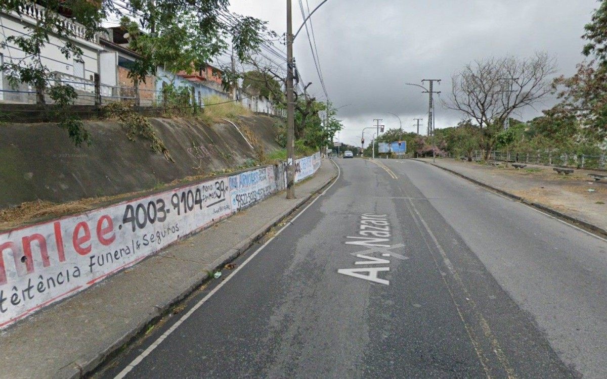 Avenida Nazaré em Anchieta, onde o policial foi baleado - Reprodução / Google Street View