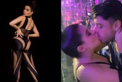 Vídeo! Gkay beija cantor em última noite de festão de aniversário no Ceará