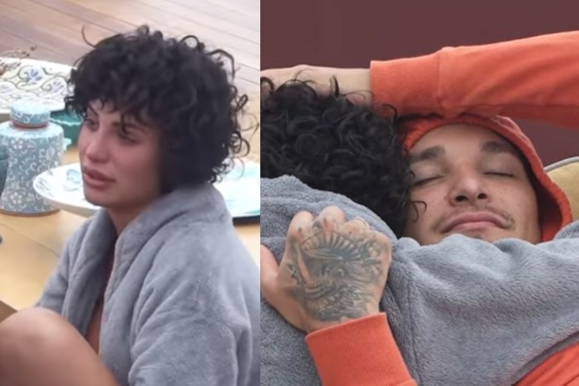 Aline Mineiro cai no choro e é consolada por MC Gui, em 'A Fazenda 13' - Reprodução/Instagram