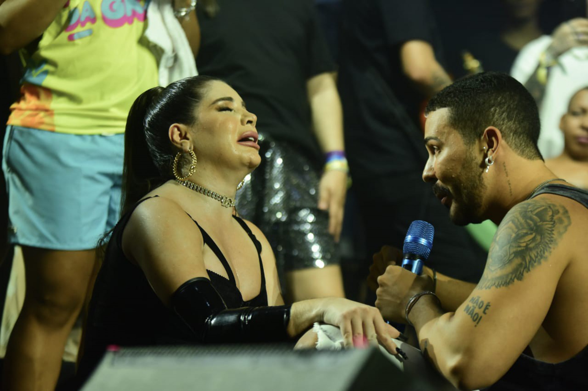 Gkay e Carlinhos Maia se reencontram e fazem as pazes no último dia de Farofa, em Fortaleza, no Ceará, na noite desta terça-feira - Ag. News