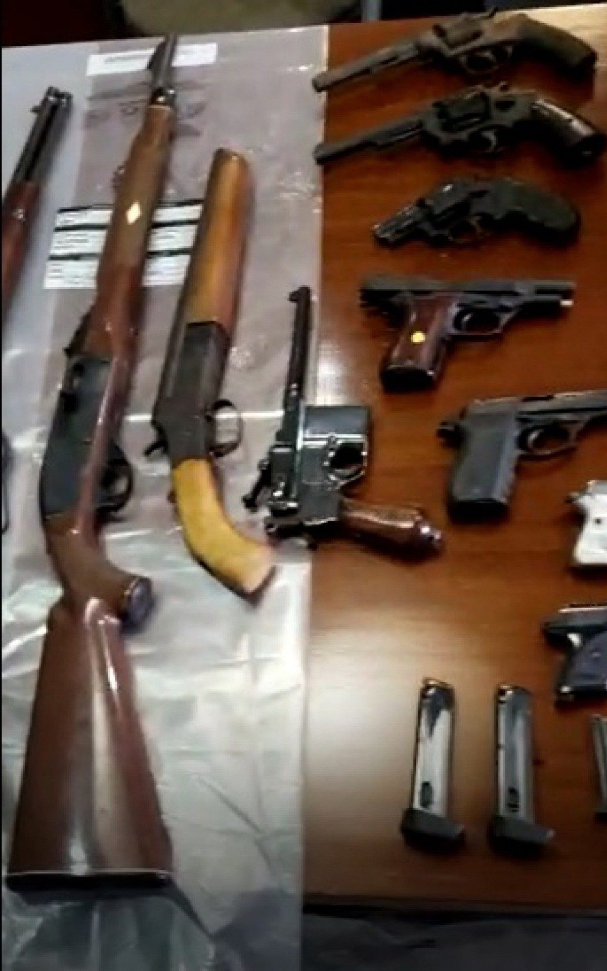 Das 19 armas, tr&ecirc;s n&atilde;o era registradas