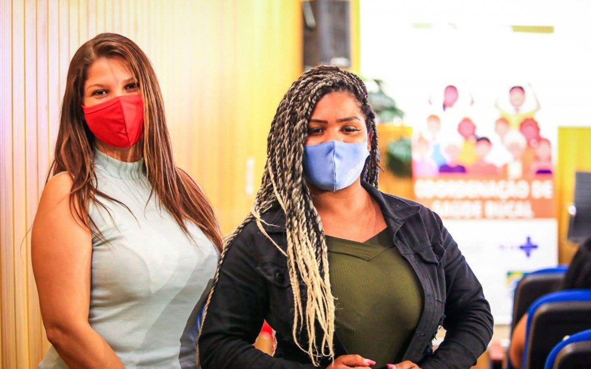 Geany Gomes e Otilia Rayane participaram da capacita&ccedil;&atilde;o no Hospital Fluminense