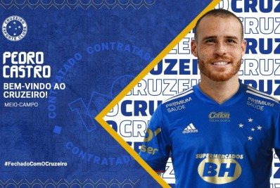 Emprestado ao Botafogo em 2021, Pedro Castro é anunciado como reforço do Cruzeiro