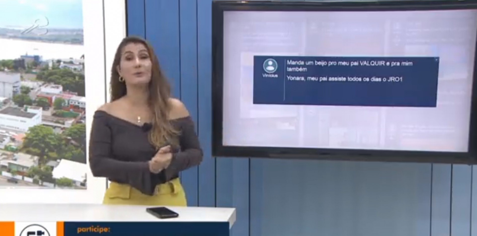 Yonara Werri, âncora do JRO1, telejornal local da Globo em Rondônia - Reprodução/Grupo Rede Amazônica