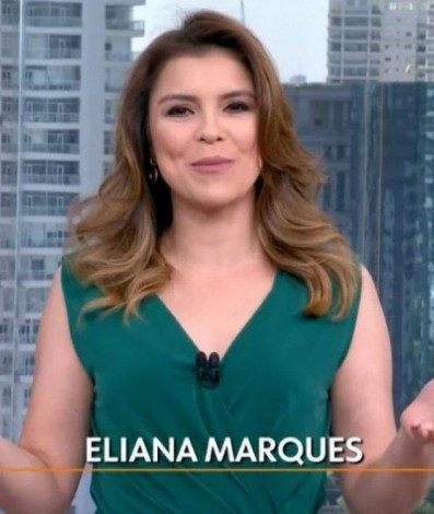 Eliana Marques assume a previsão do tempo no Jornal Nacional - reprodução da TV Globo