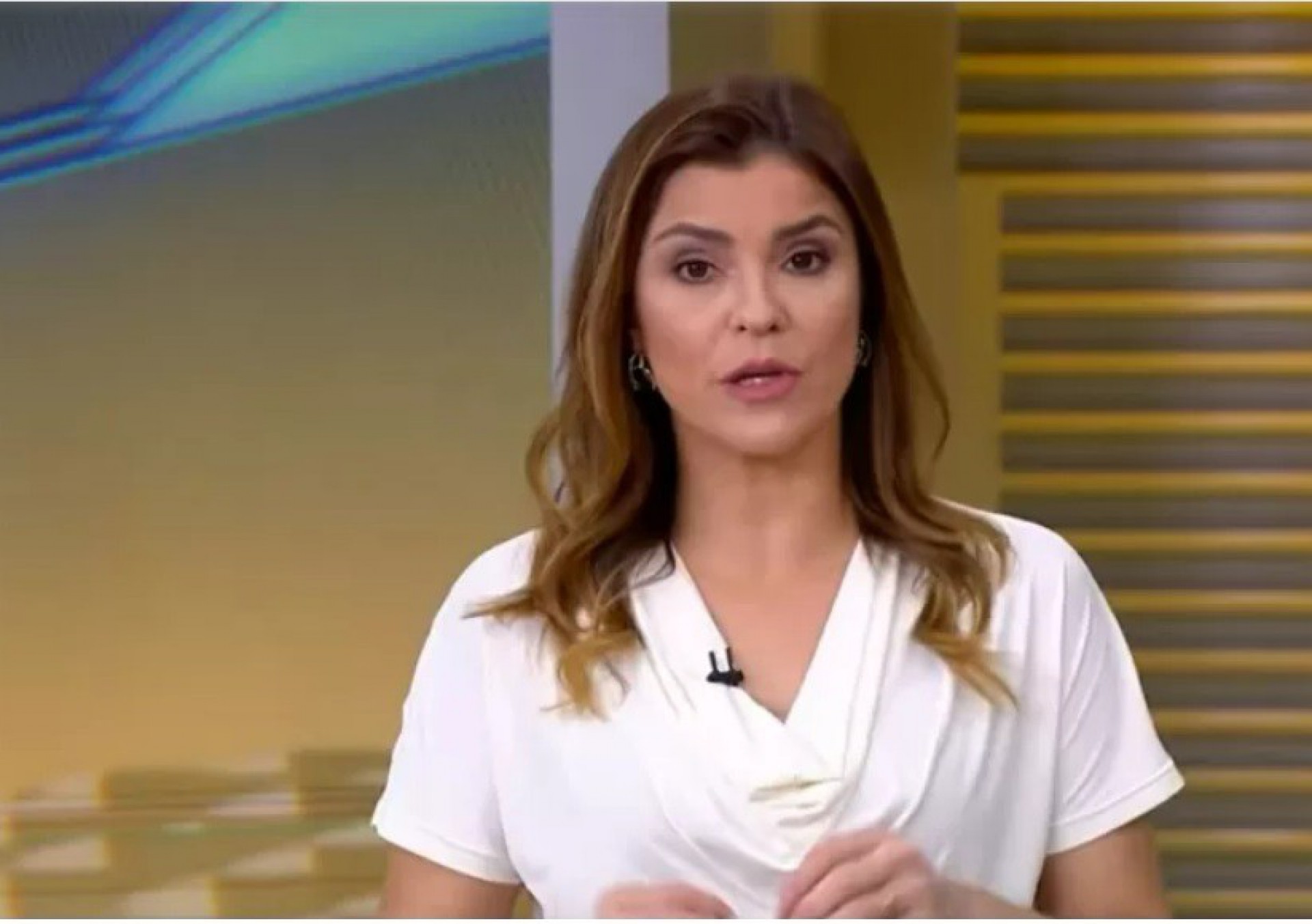 Eliana Marques assume a previsão do tempo no Jornal Nacional - reprodução da TV Globo