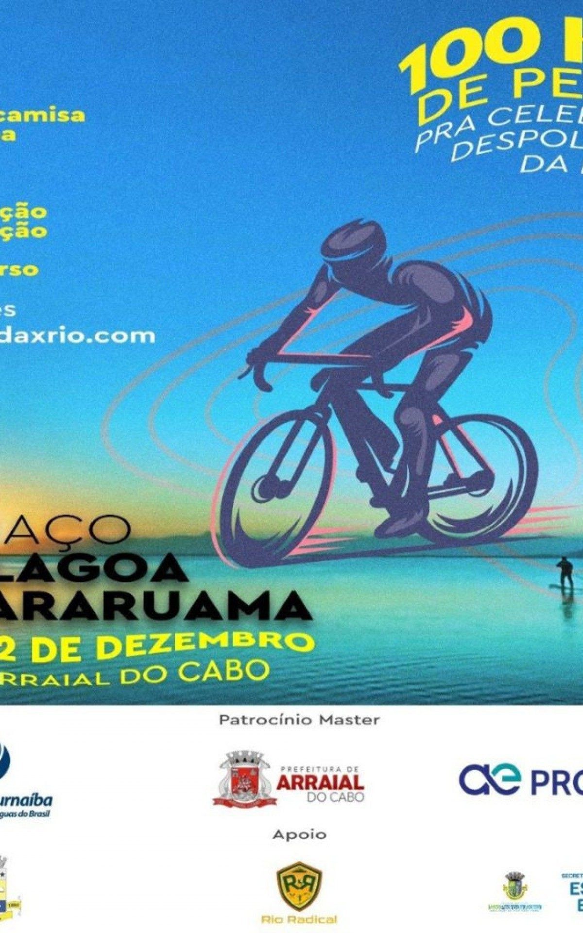 Os ciclistas passam por cinco cidades da Regi&atilde;o dos Lagos