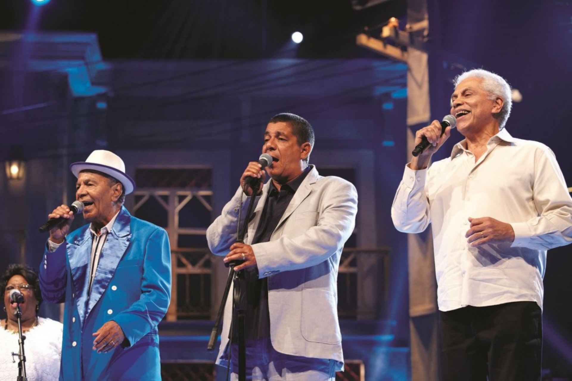 Mestre Monarco em show com Zeca Pagodinho e Paulinho da Viola - Divulgação