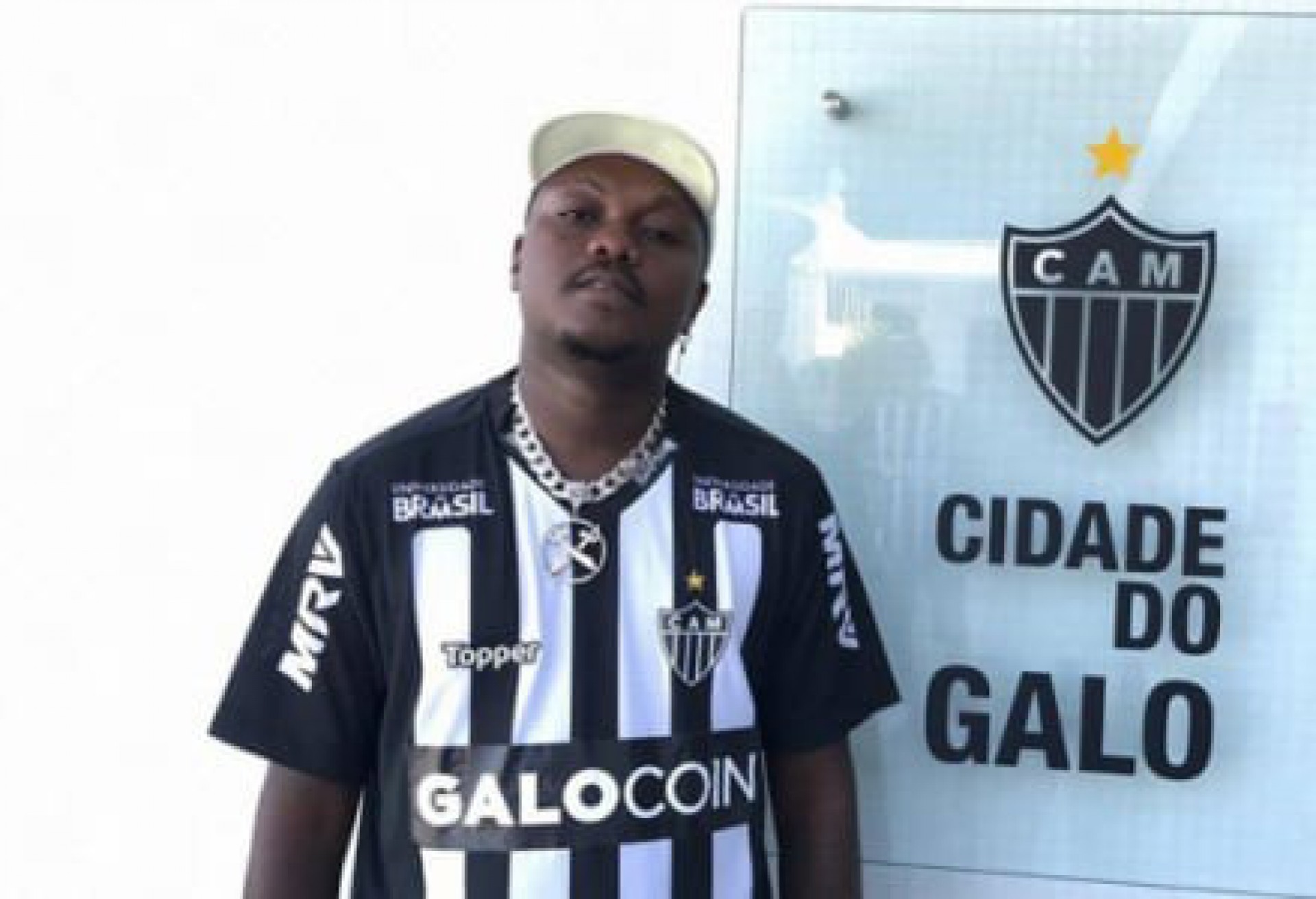 Djonga, cantor e torcedor do Galo - Reprodução