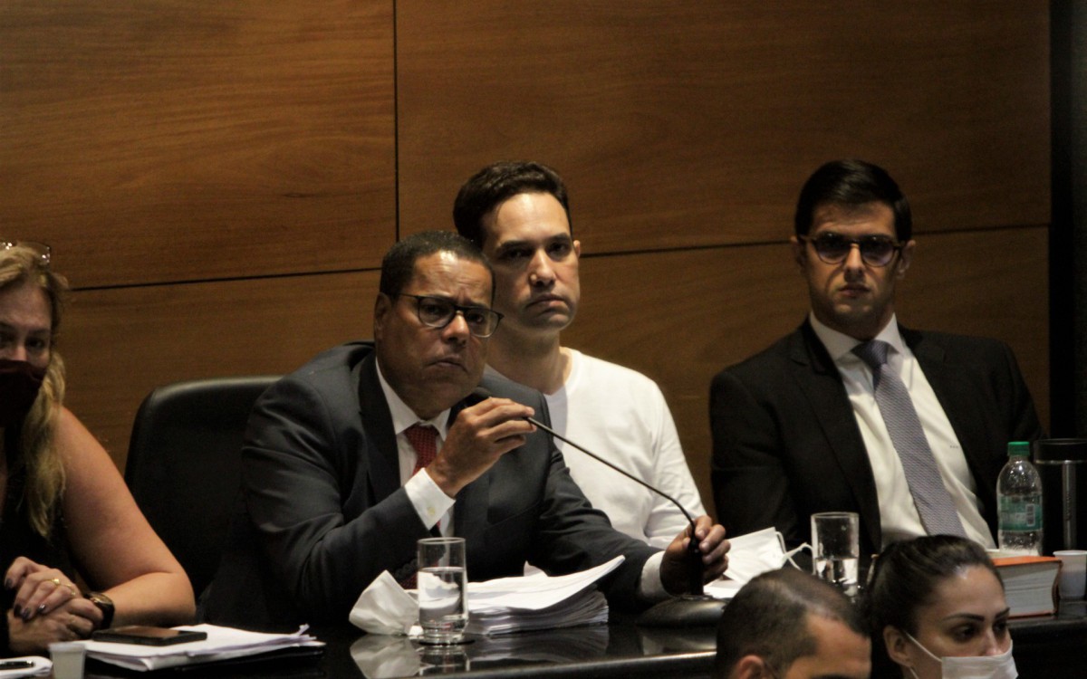 Audi&ecirc;ncia caso Henry Borel, nesta ter&ccedil;a (14), na foto Jairinho, Reu