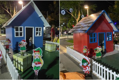 Prefeito de Rio Branco causa polêmica sobre escolha de cor da 'casa do Papai Noel'