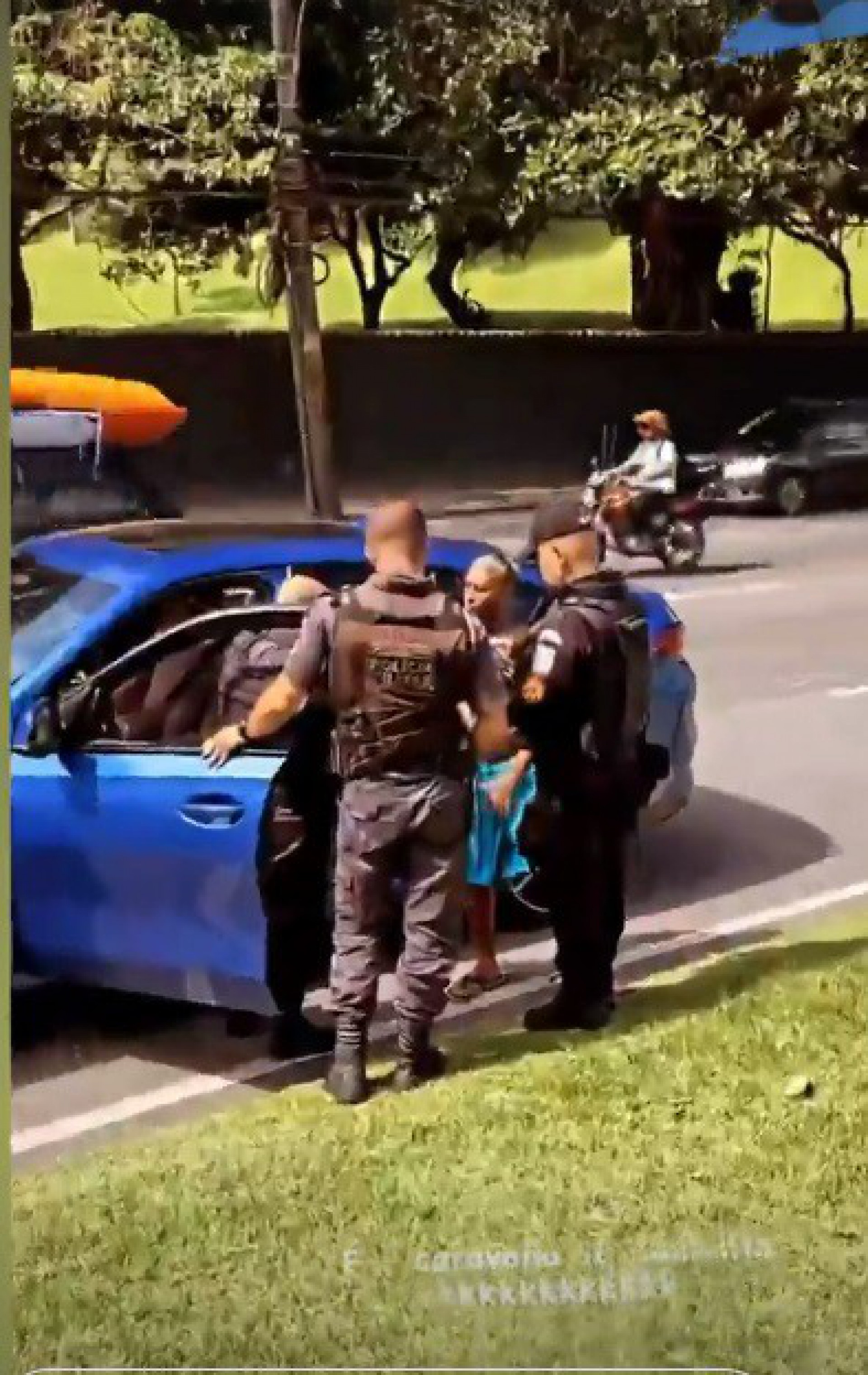 Orochi é parado em blitz e depois encaminhado para delegacia - reprodução do instagram