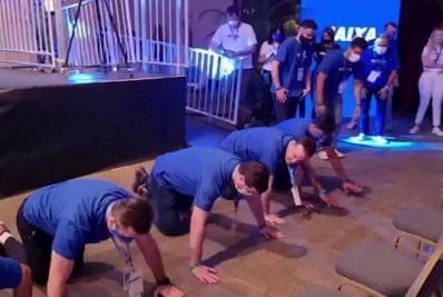 Ministério Público do Trabalho notifica presidente da Caixa por fazer funcionários pagarem flexões 