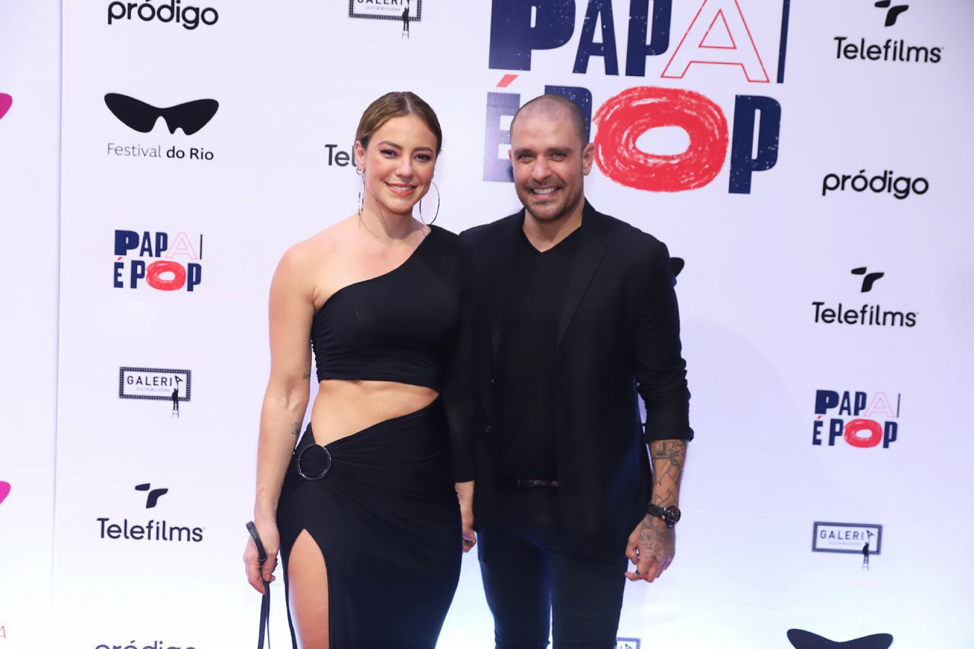 Paolla Oliveira e Diogo Nogueira na pré-estreia do longa 'Papai É Pop' - Daniel Pinheiro / Ag. News