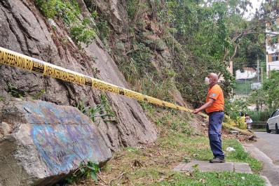 Defesa Civil recebeu 13 chamados da população em duas horas de chuva forte no Rio