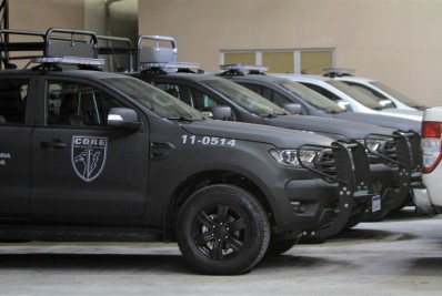 Polícia Civil recebe 62 picapes com blindagem para reforço da frota