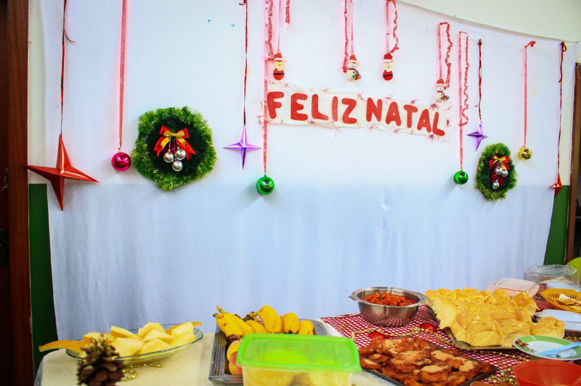 Deliciosos pratos natalinos fizeram parte da festa - Divulgação / PMN