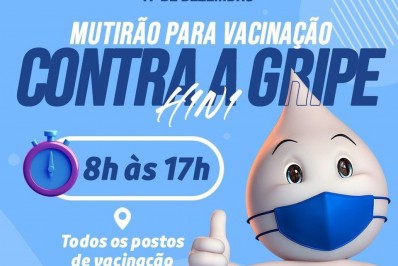 Mutirão de vacinação contra a gripe é realizado em todos os postos de saúde de Meriti nesta sexta-feira