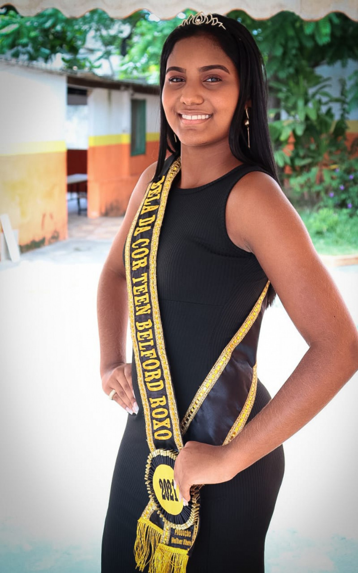 A estudante Yasmin &Aacute;vellar, 14 anos, foi a vencedora na categoria Teen