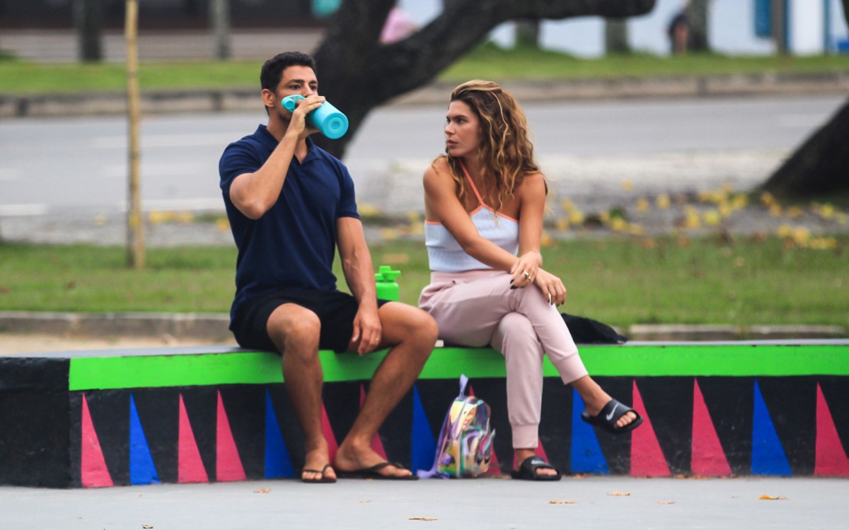 Cau&atilde; Reymond e a esposa, Mariana Goldfarb