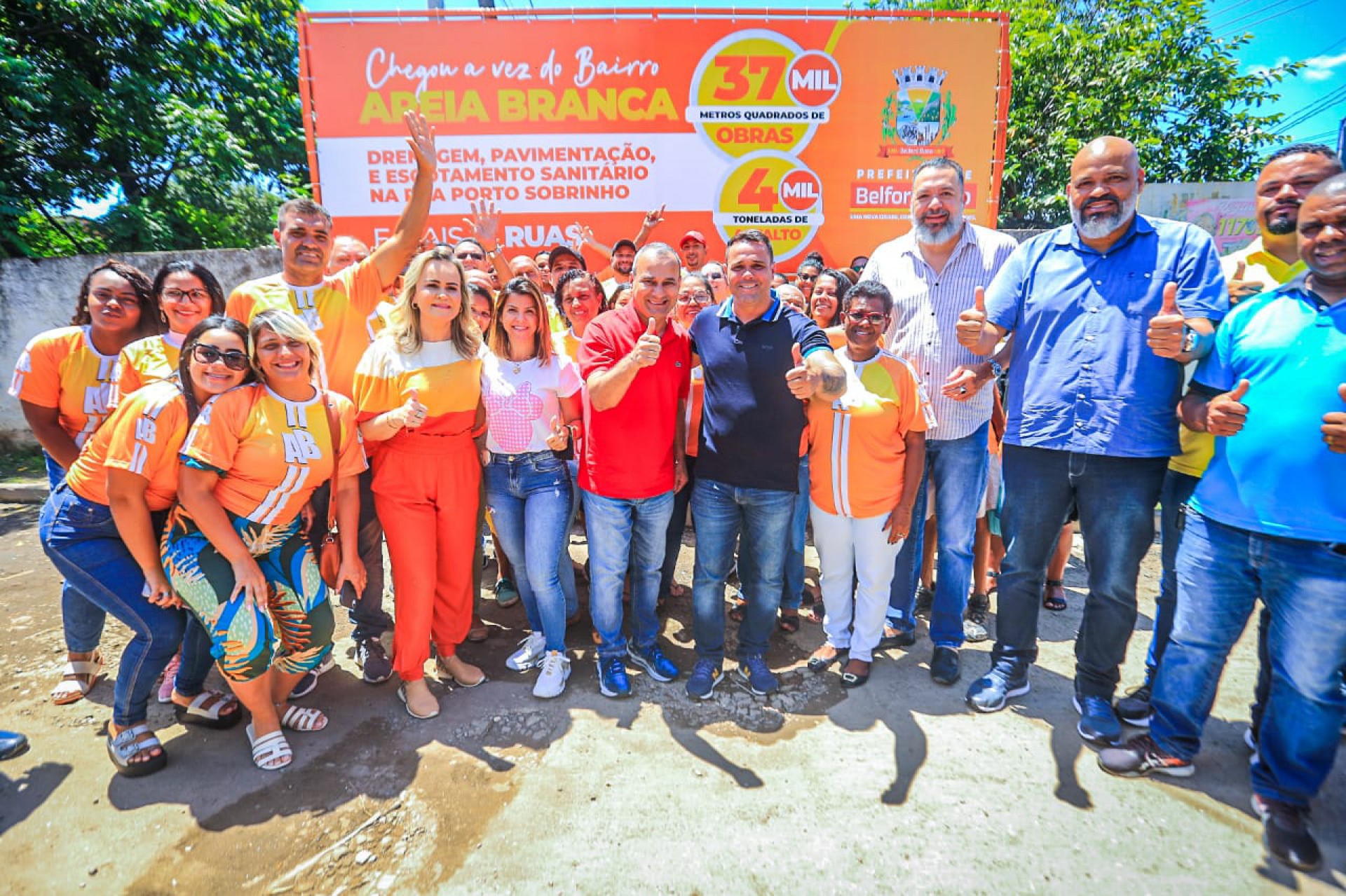 As obras em Areia Branca beneficiar&atilde;o 18 ruas com fresagem, drenagem e pavimenta&ccedil;&atilde;o - Rafael Barreto / PMBR