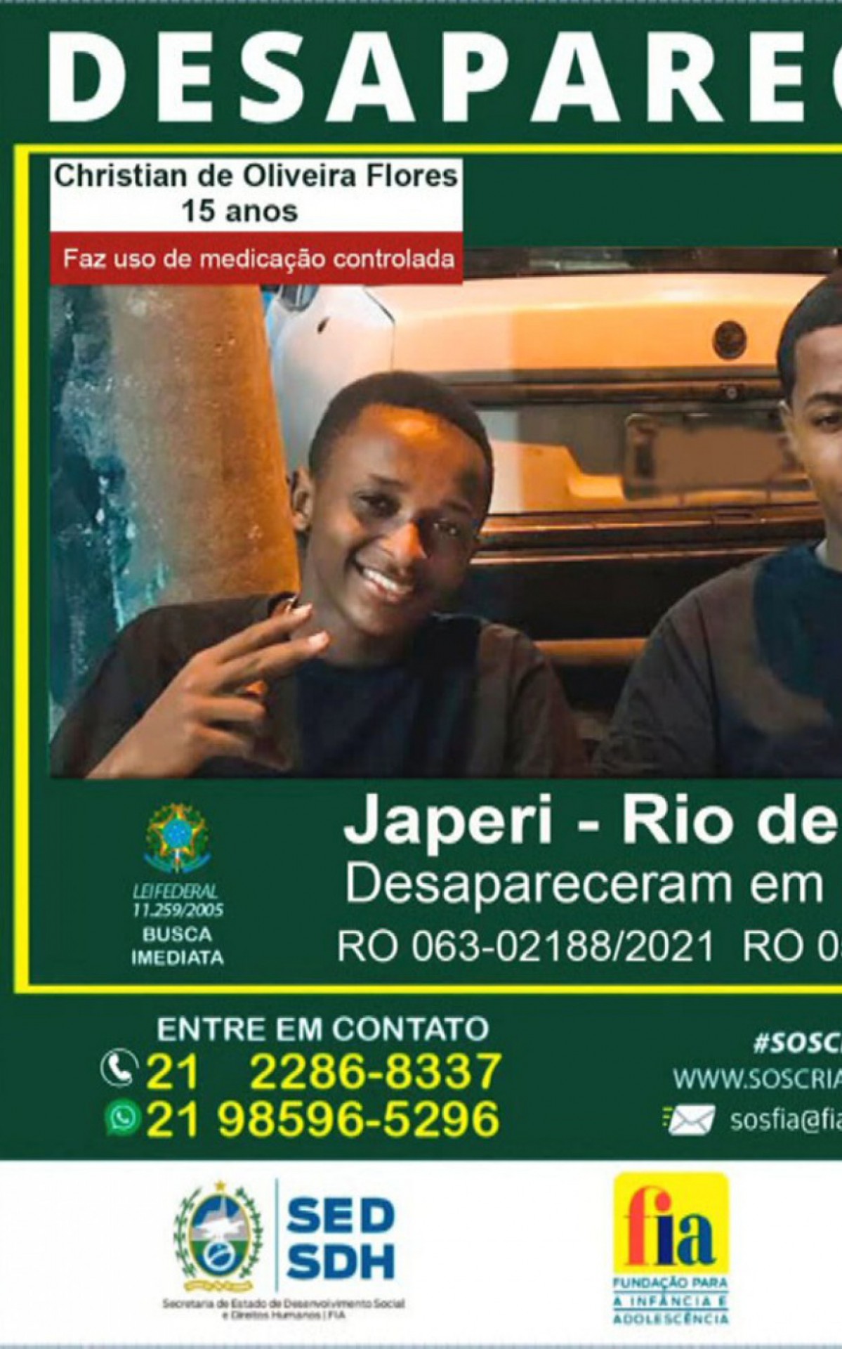 Foto est&aacute; no Portal dos Desaparecidos