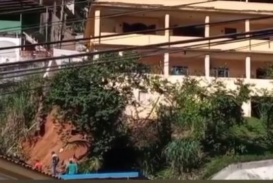 Chuvas causam deslizamento na região central de Angra