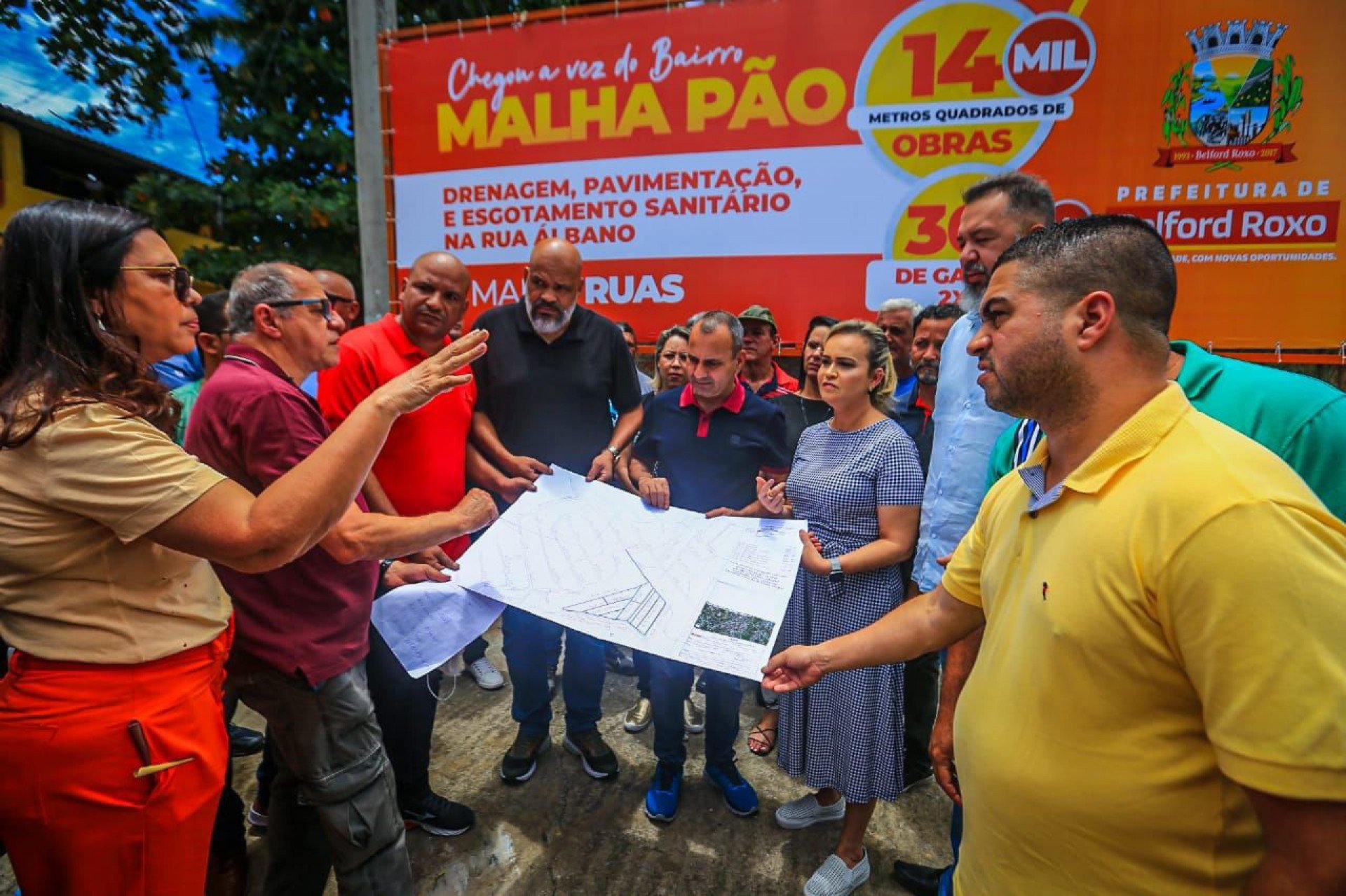 O Malhapão ganhará 14 mil metros quadrados de obras de esgotamento sanitário, drenagem e pavimentação - Rafael Barreto / PMBR