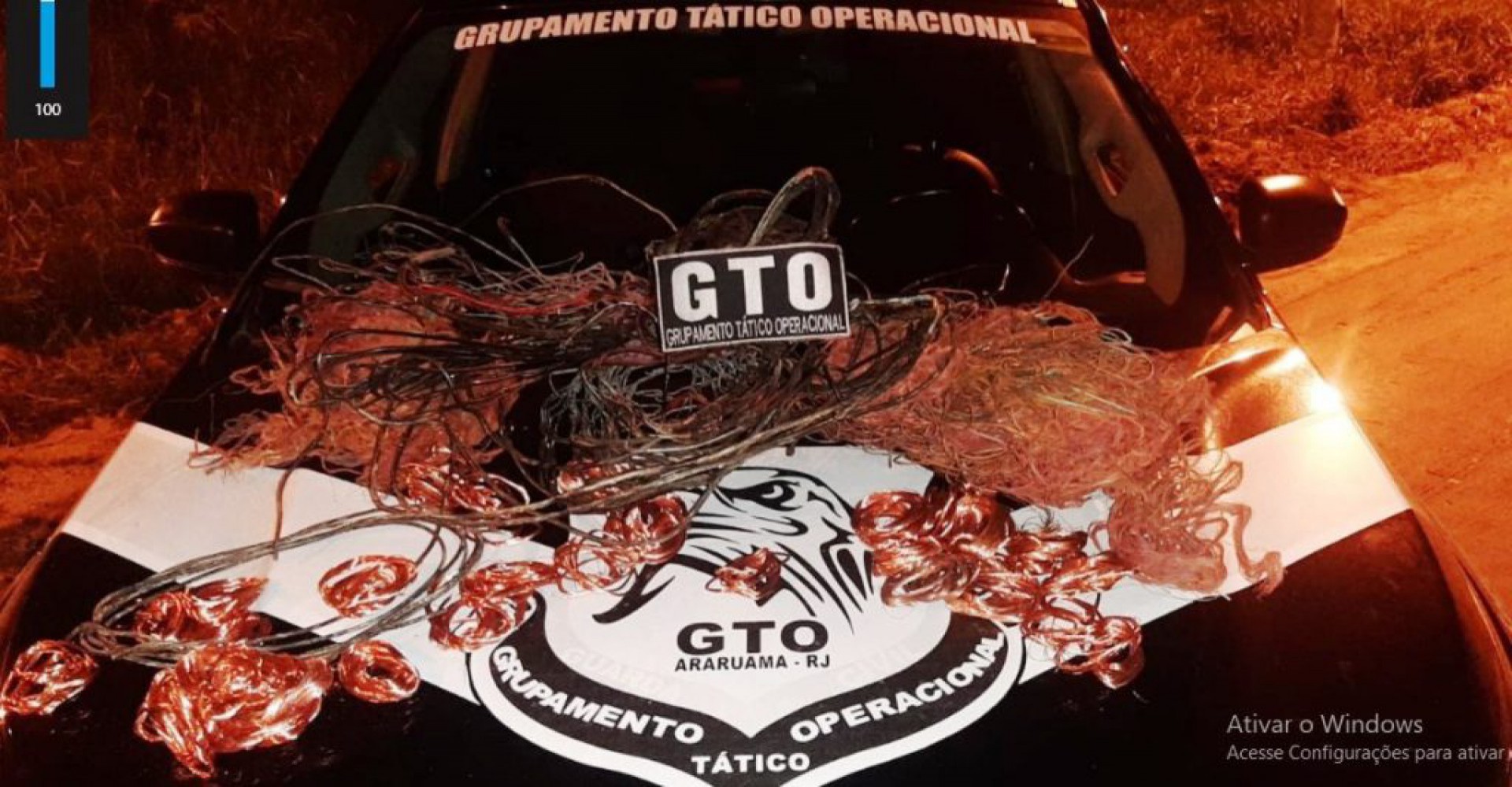 Guarda Civil prendeu dois suspeitos na orla Oscar Niemeyer, na madrugada desta quarta (22), e o receptador foi preso num ferro velho. Todos foram encaminhados para a 118ª DP - Divulgação