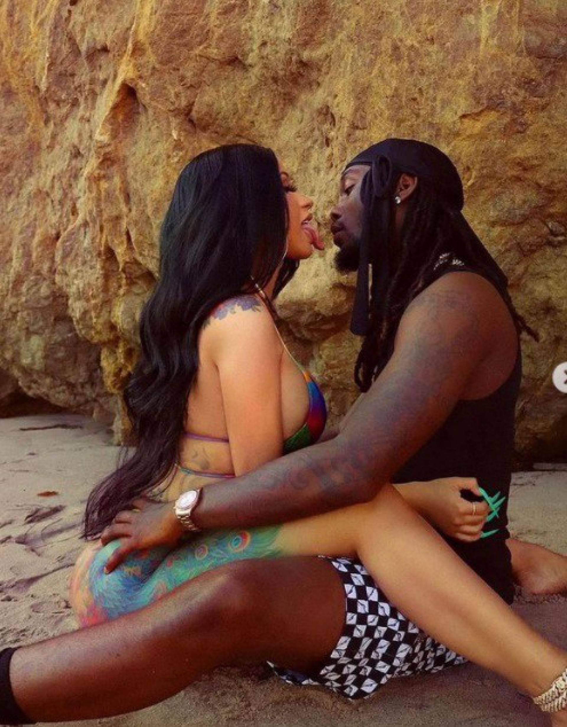 Cardi B presenteia o marido com cheque de 2 milhões de dólares - reprodução do instagram