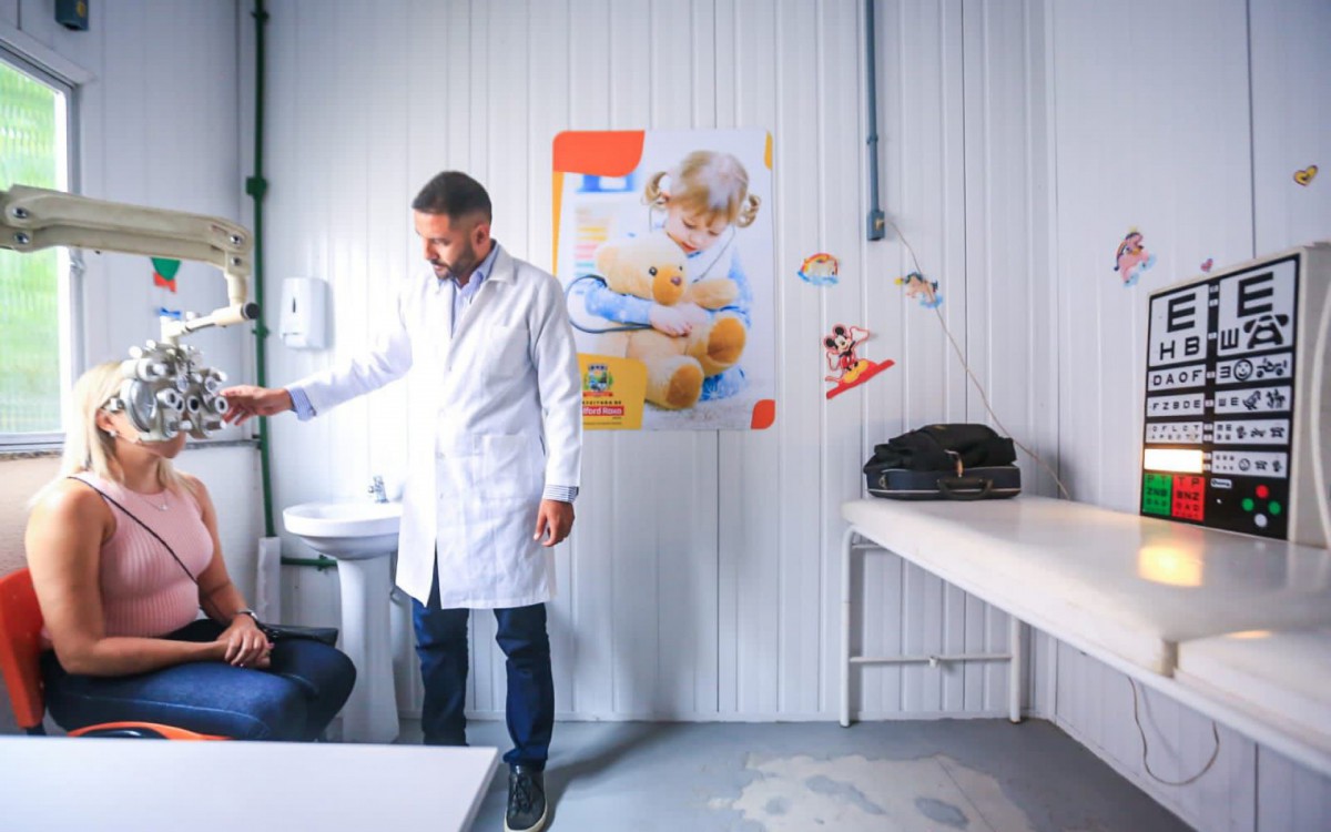 Muitas pessoas que participaram das a&ccedil;&otilde;es fizeram exames oftalmol&oacute;gicos