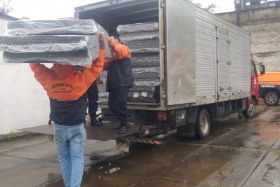 Por causa da chuva, Defesa Civil Estadual entrega material de ajuda humanitária para Rio Claro