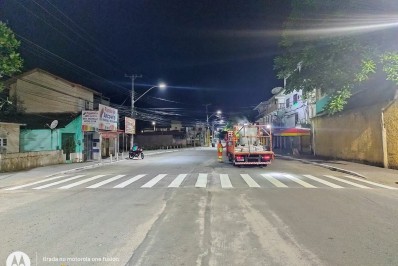 Ruas de Bacaxá recebem sinalização viária - divulgação