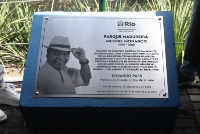 Prefeitura reabre Nave do Conhecimento e inaugura placa de Mestre Monarco no Parque Madureira