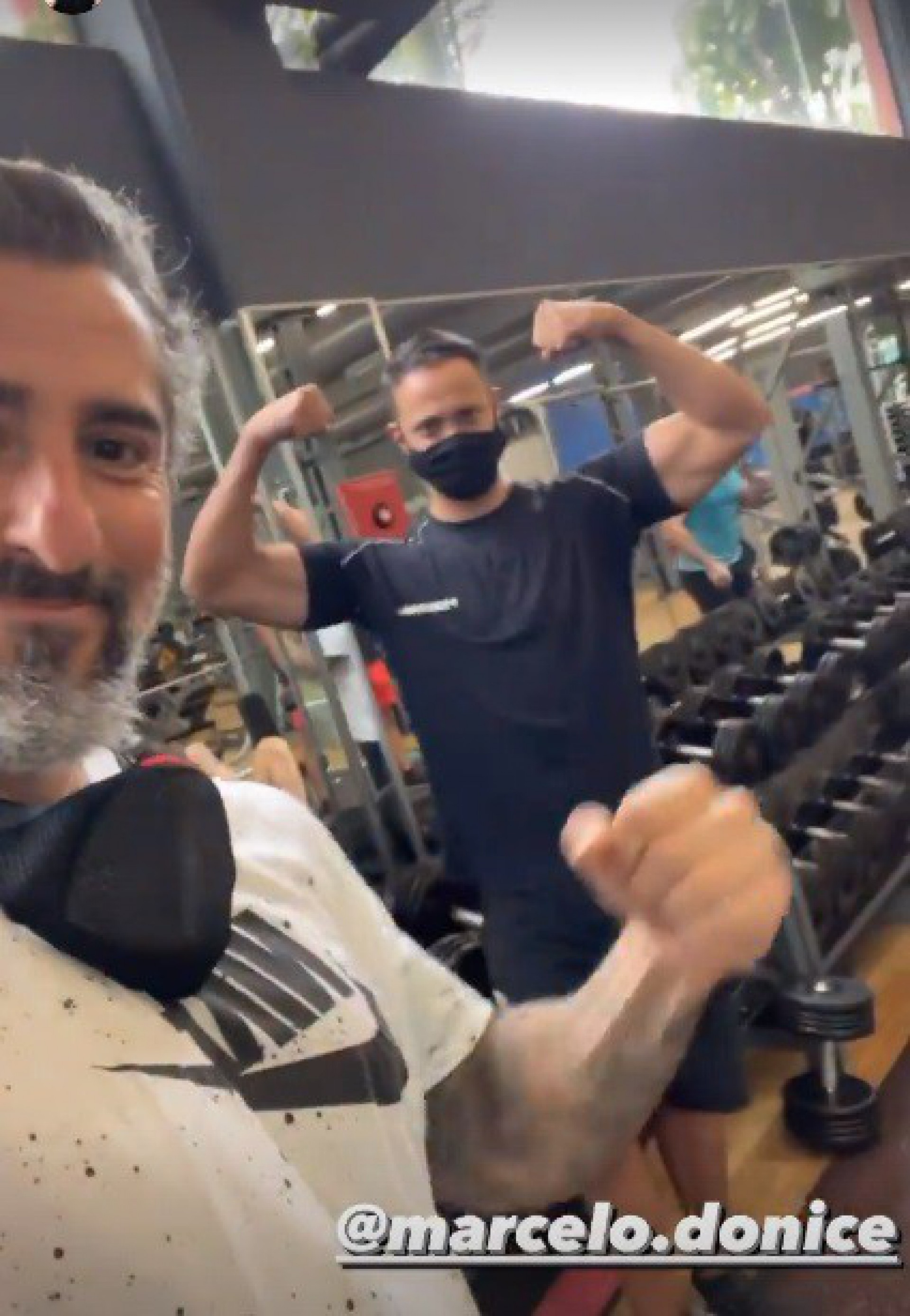 Marcos Mion vai à academia após fazer peregrinação - reprodução do instagram