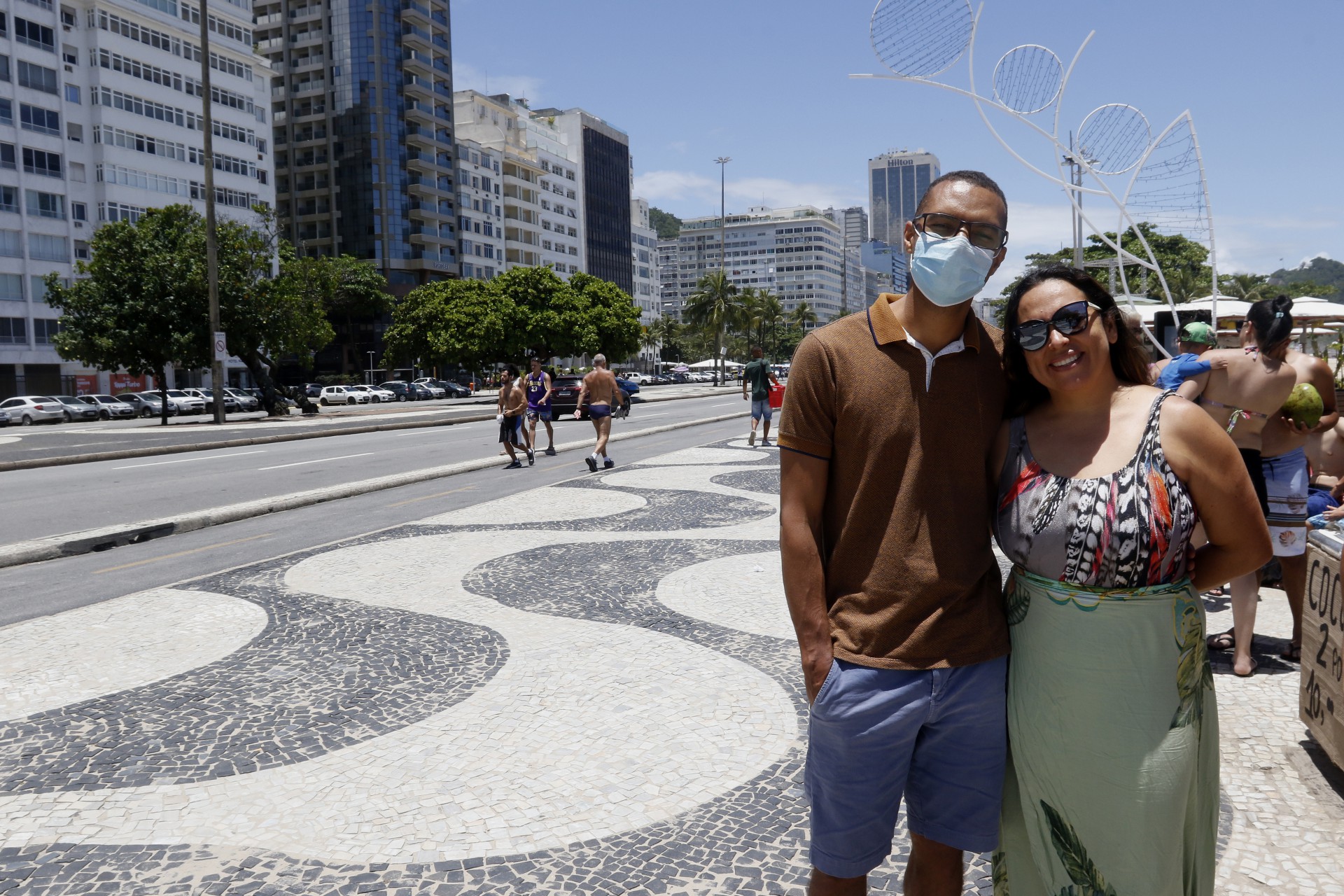 Na foto, os baianos Sandra Ramos, 41 anos, e o marido, fabio Oliveira, 38 anos - Reginaldo Pimenta / Agencia O Dia