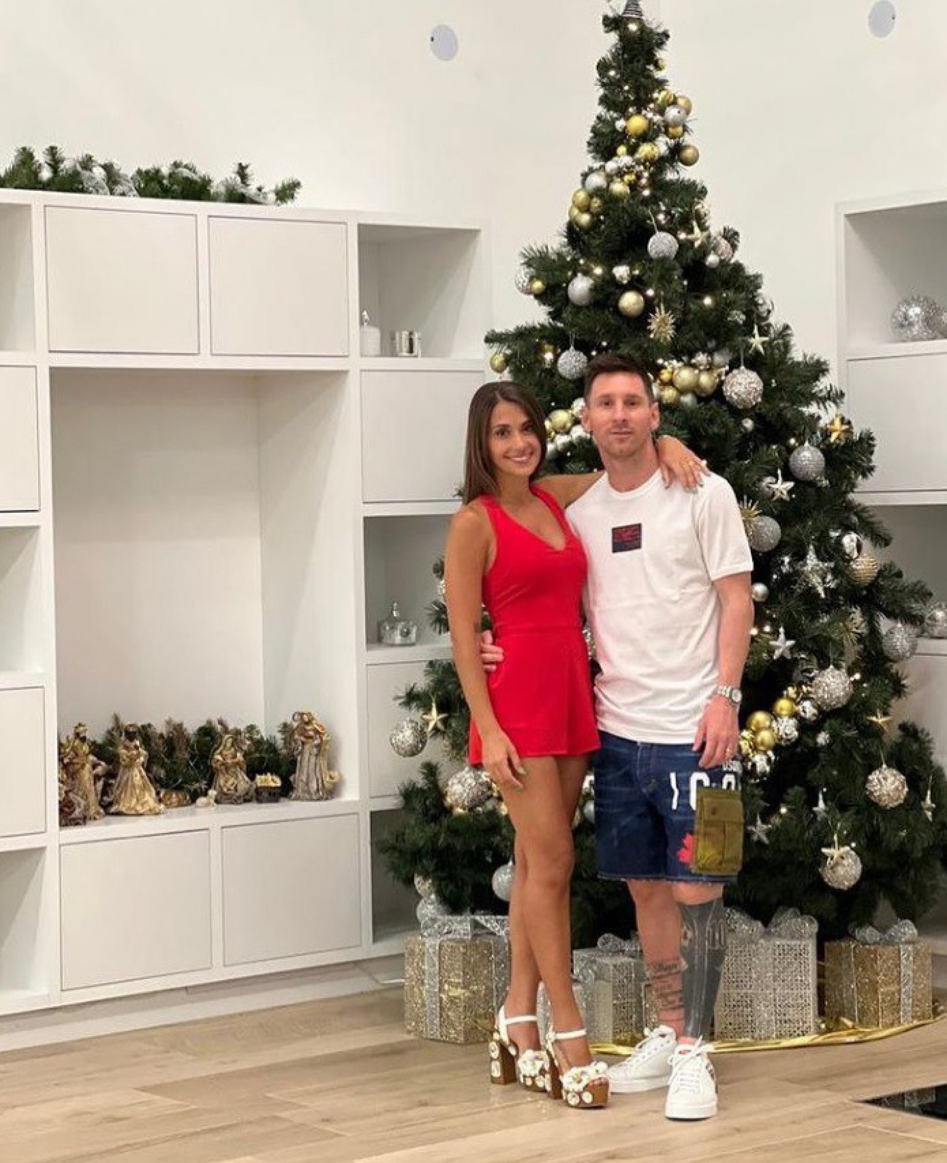 Lionel Messi e a mulher, Antonela Roccuzzo - Reprodução/Instagram