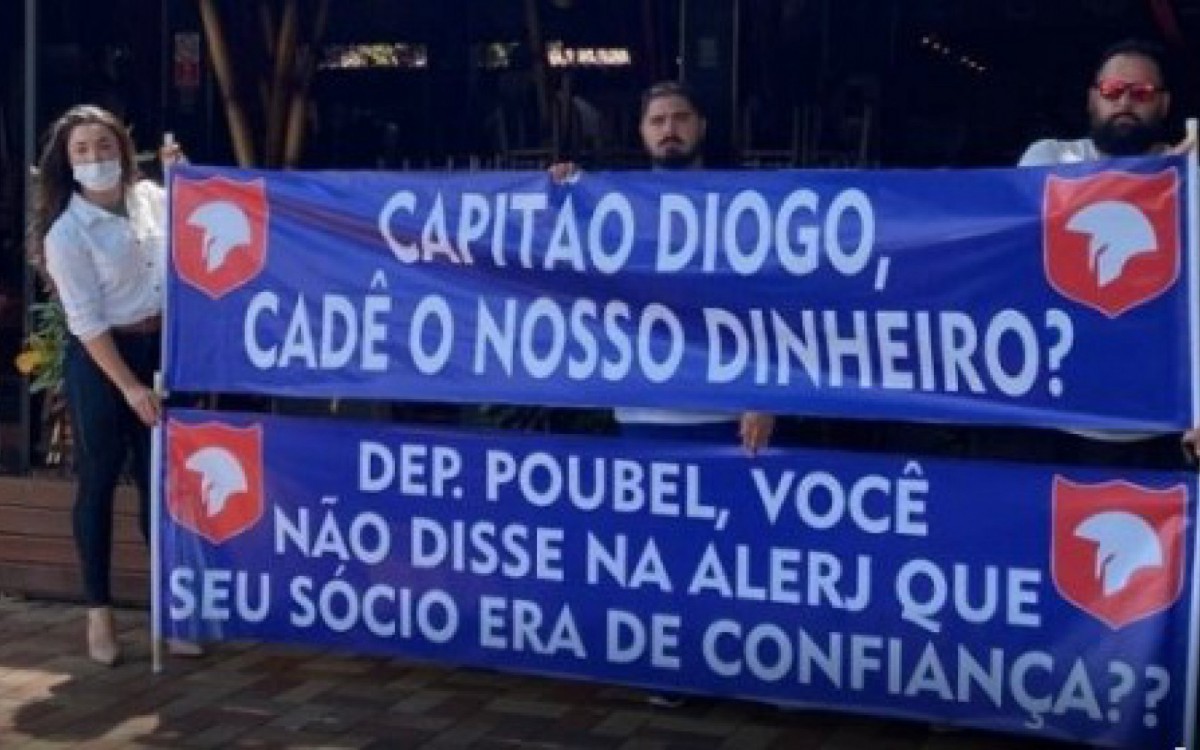 O protesto tamb&eacute;m aconteceu no per&iacute;odo da manh&atilde;