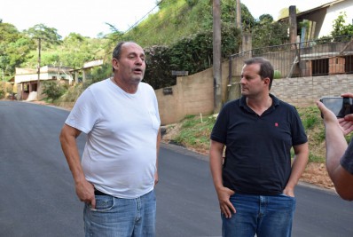 Prefeitura de Paty asfalta estrada que liga Arcozelo a Campo Verde