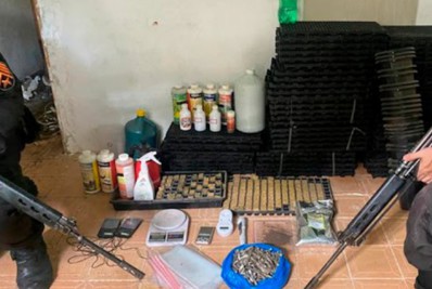 PM localiza e desmonta laboratório do tráfico de drogas no Cebinho, em Mesquita