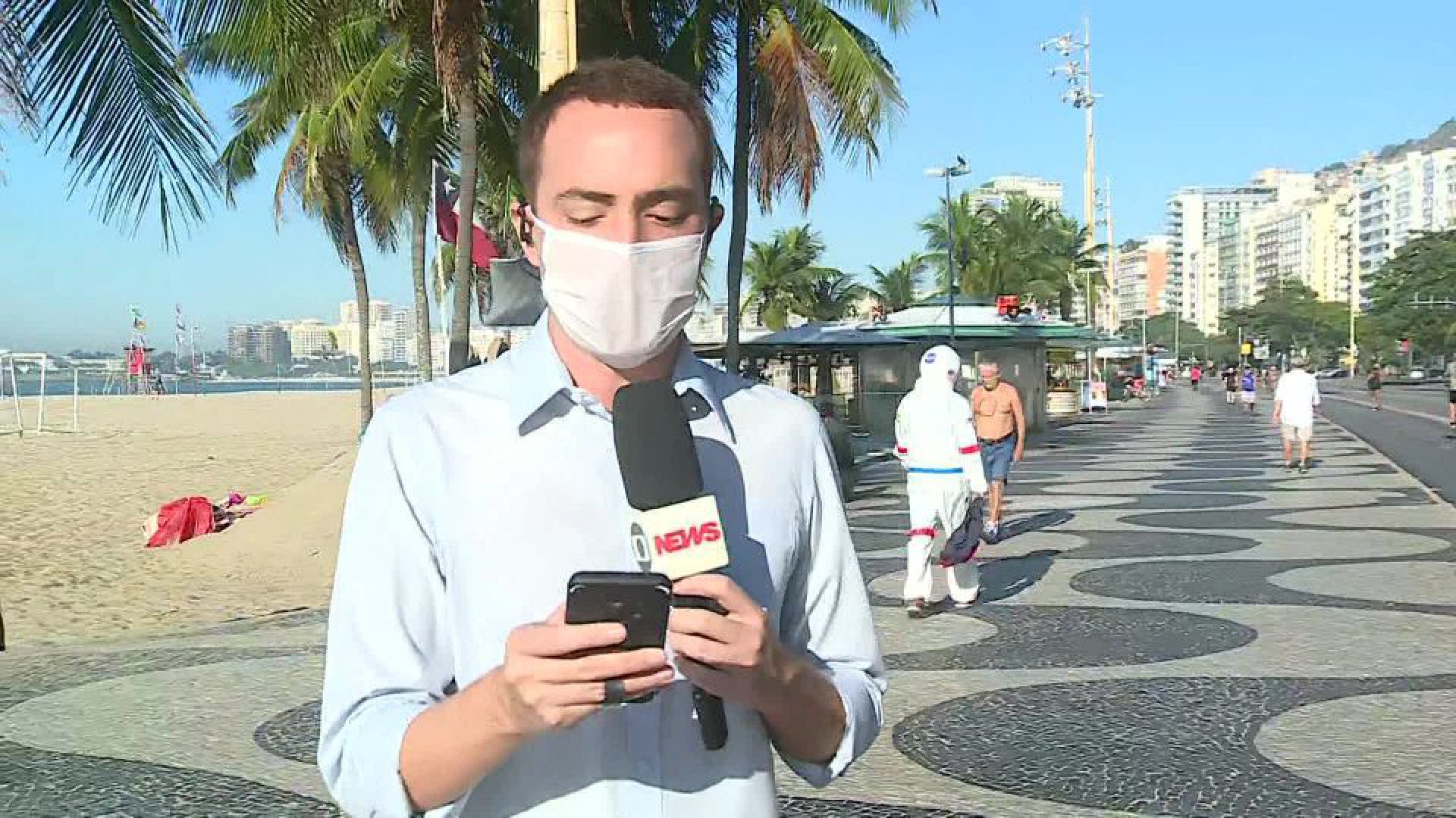 André Coelho, repórter da GloboNews - Reprodução