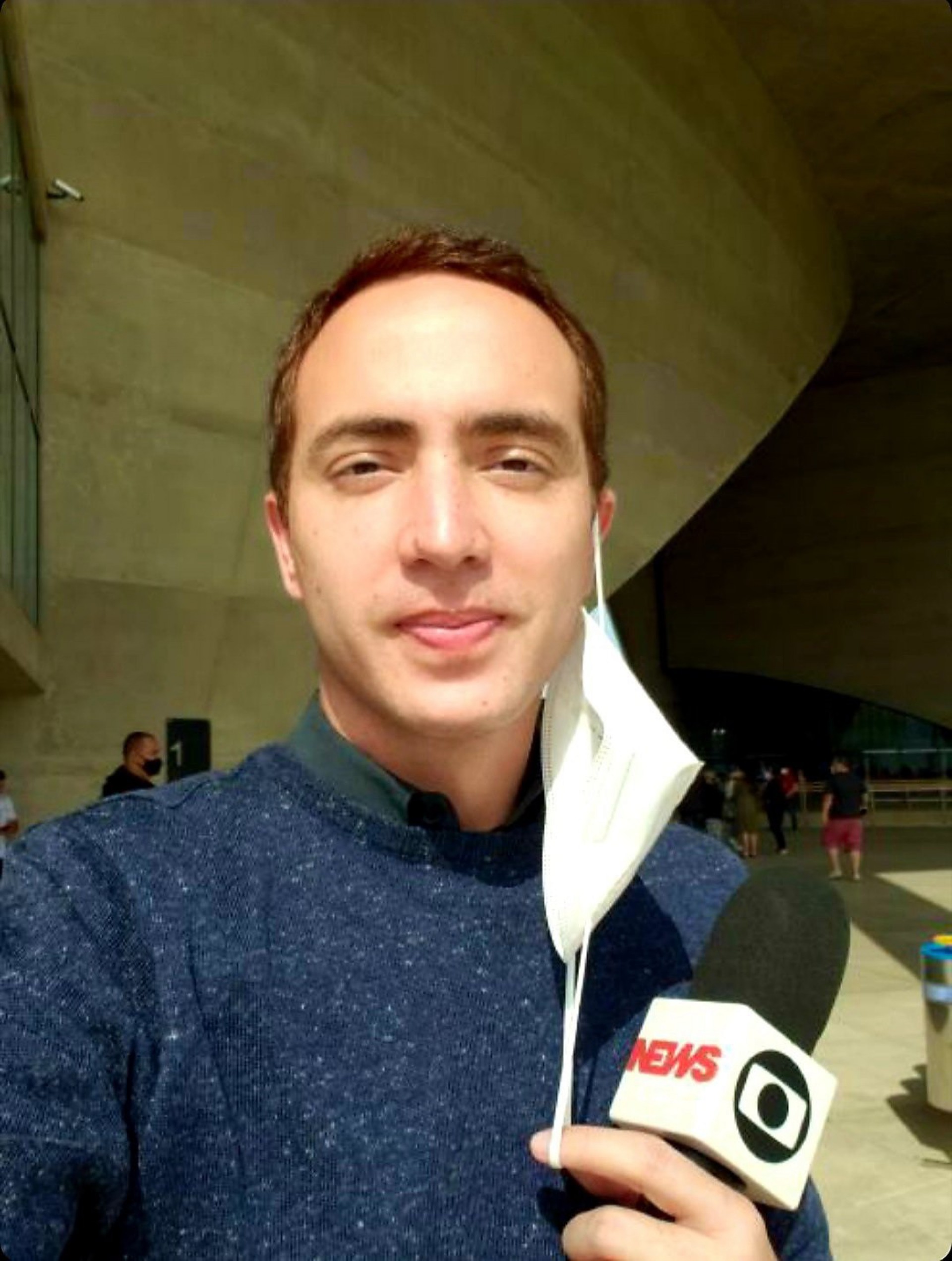 André Coelho, repórter da GloboNews - Reprodução