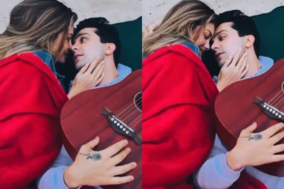 Só love! Luan Santana aparece no maior clima de romance com a namorada