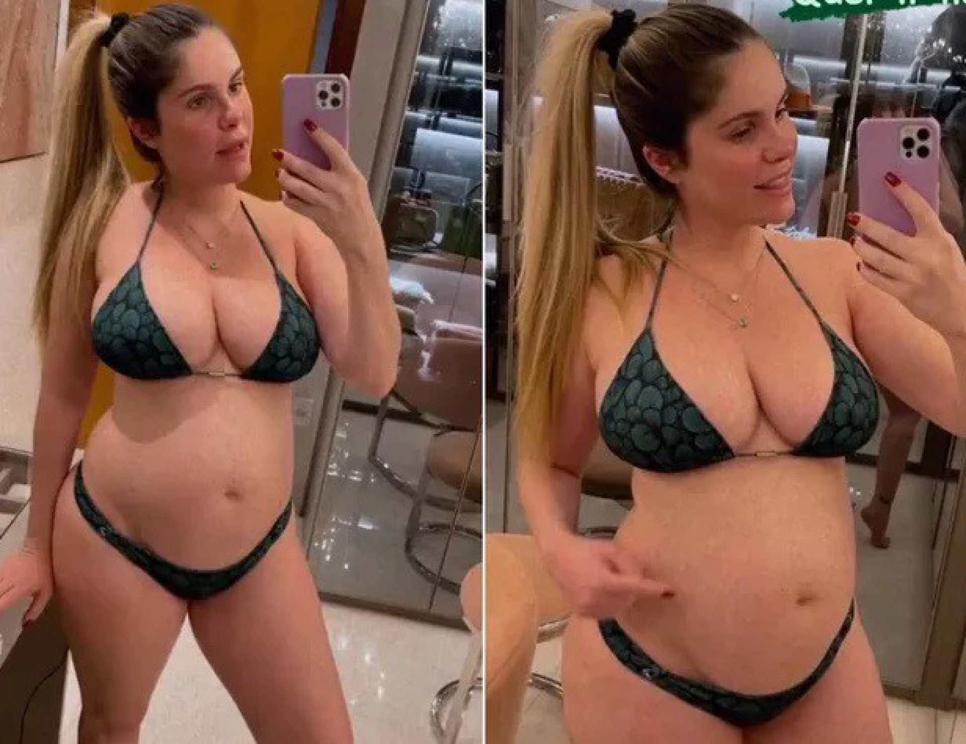 Modelo falou sobre a gestação - Reprodução