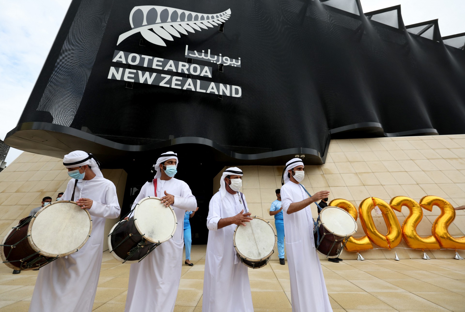 Apresentação tradicional acena para a chega de 2022 na Nova Zelândia - AFP